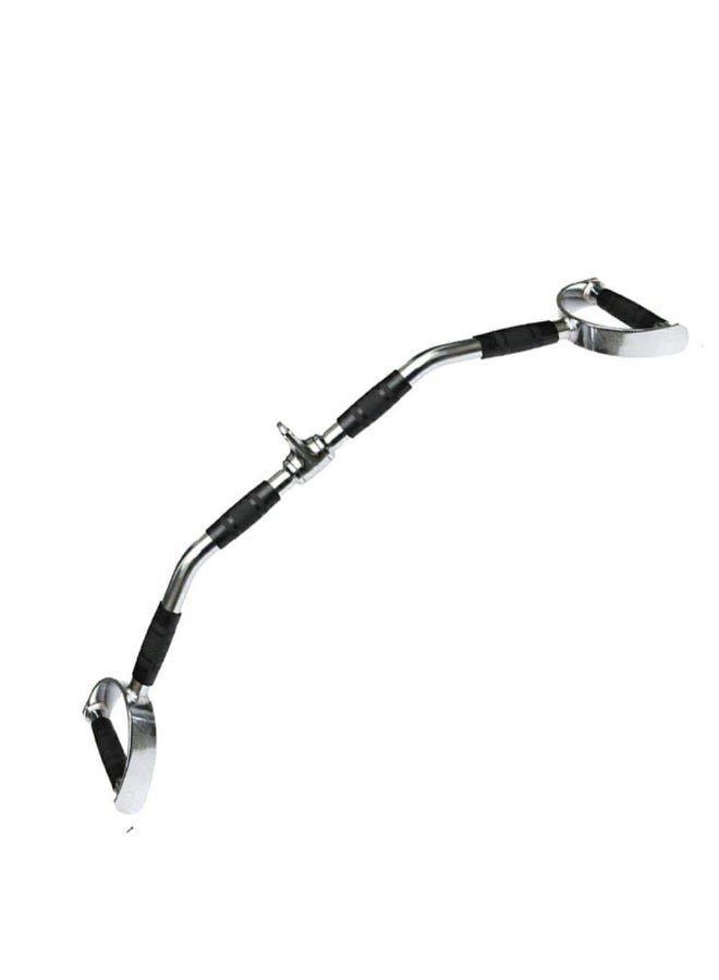 Elite Gym Cable Attachments - Lat Pull-Down Bar 95 cm Cambered D Handle - Image 1